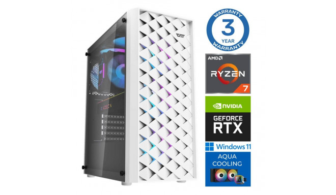 INTOP AQUA Ryzen 7 7700X 16GB DDR5 1TB SSD M.2 NVME+2TB RTX3060 12GB WIN11