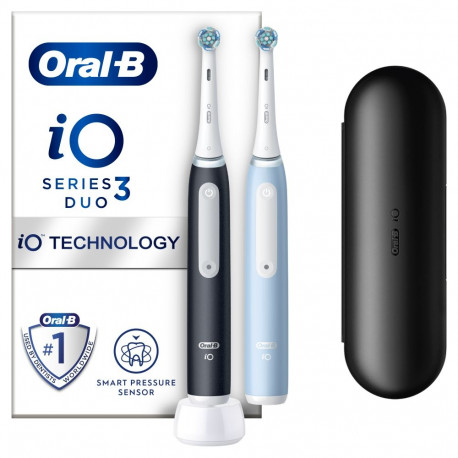 Braun Oral-B elektriline hambaharjakomplekt iO 3, must ja sinine