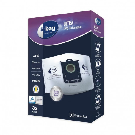 Electrolux Ultra Long Performance Vacuum Cleaner Bags E210S s-bag Number of bags 3  White 7319599031