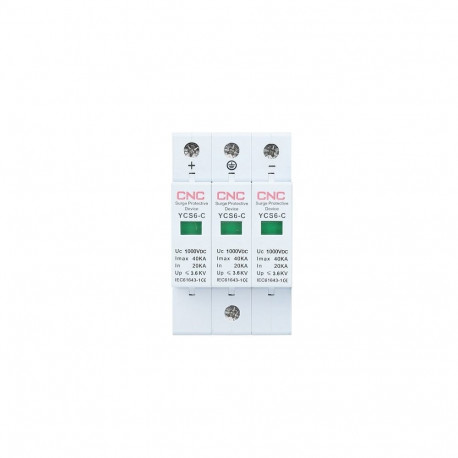 DC surge arrester, 3P, class C, 20-40 kA, 1000VDC