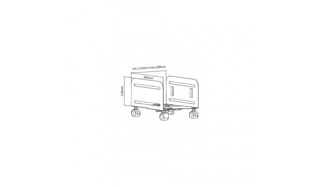 Caster Platform - Maclean Mount Mc-851 Castor