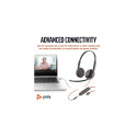 POLY Blackwire 3225 Stereo Wired Headset USB-C, 3.5mm jack, +USB-C/A Adapter (Bulk)