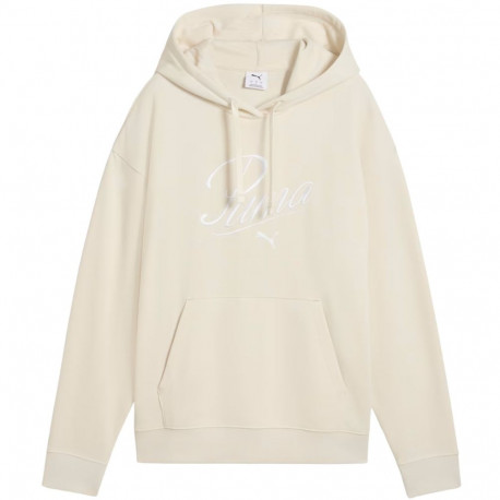 Bluza damska Puma Ess Script Comfort Hoodie kremowa 684983 87  L