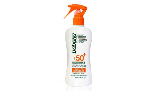 BABARIA SOLAR SPRAY SPF50+ PIEL SENSIBLE WATERPROOF 200ML VAPORIZADOR