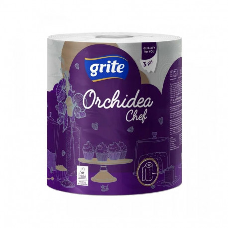 Majapidamispaber 3-kihiline GRITE Orchidea Gold 1rl 230 lehte