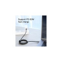 Baseus Type-C - Type-C Cafule Cable PD 2.0 60W, 3A, 2m, Black/ Gray (CATKLF-HG1)
