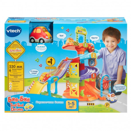 VTECH Interactive toy Toot-toot drivers parking tower (In Russian lang.)