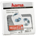 1x50 Hama CD-ROM-i paberkotikest valged 62671