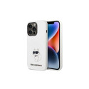 Karl Lagerfeld KLHMP14XSNCHBCH iPhone 14 Pro Max 6.7" hardcase white/white Silicone Choupette M