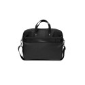 Guess Saffiano Triangle Logo bag for a 16&#39;&#39; laptop - black
