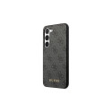 Guess GUHCS23SG4GFGR S23 S911 grey/grey hardcase 4G Metal Gold Logo