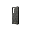 Guess GUHCS23SG4GFGR S23 S911 grey/grey hardcase 4G Metal Gold Logo