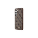 Guess GUHCS23SG4GFBR S23 S911 brown/brown hard case 4G Metal Gold Logo