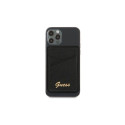 Guess Wallet Card Slot GUWMSSASLBK MagSafe Saffiano black/black