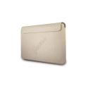 Guess Saffiano Script case for a 13" laptop - gold