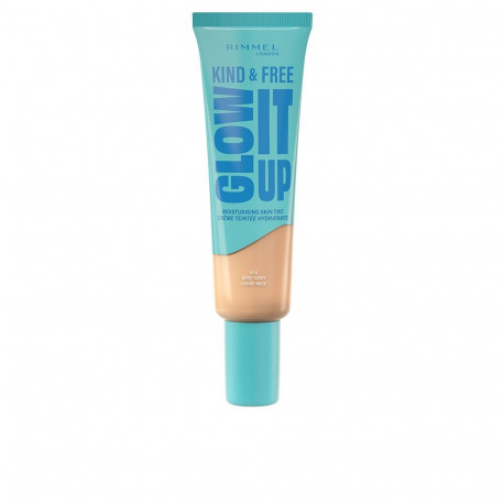 RIMMEL LONDON KIND & FREE GLOW IT UP base líquida #010-Rose Ivory 30 ml