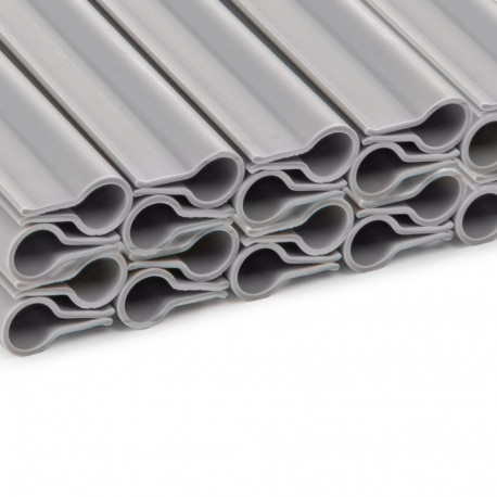 Klambrid võrkaia sirmiribadele 200g/m2 19cm - helehall