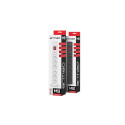 SURGE PROTECTOR ARMAC MULTI M6 3M 6X FRENCH OUTLETS BLACK