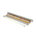 PATCH PANEL 24 PORT 1U 19" CAT.7 FTP WITH CABLE ORGANIZER SHIELDED GREY LANBERG