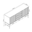 Kummut HELVE 150x40xH75cm