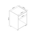 Abilaud / öökapp LESTER 43x40xH64cm