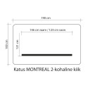 Kiigekatus MONTREAL 2 160x190cm, 100% polüester, kangas 765