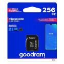 Mälukaart Goodram 256GB MicroSDXC + adapter