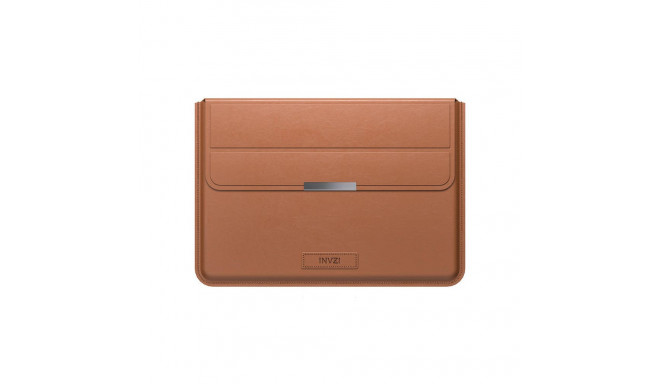 INVZI Leather Case / Cover with Stand Function for MacBook Pro/Air 15"/16" (Brown)