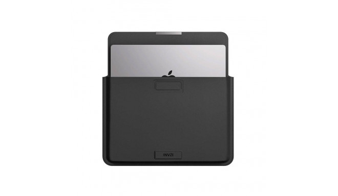 INVZI Leather Case / Cover with Stand Function for MacBook Pro/Air 13"/14" (Black)