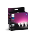 Philips Hue LED smart bulb, BT, White and color ambiance, GU10, 4.2 W, 3-pack