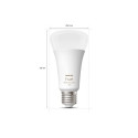 Philips Hue LED smart lamp, White and color ambiance, E27, 1600 lm
