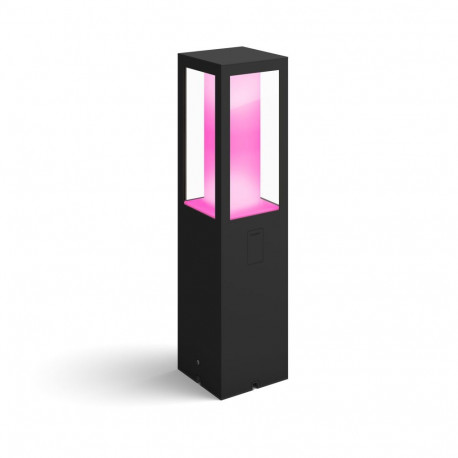 Philips Hue Impress Outdoor smart bollard light, black, low, 40 cm, 1200 lm
