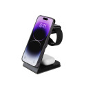Fixed MagPowerstation 3-in-1 wireless charging station, black