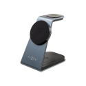 Fixed MagPowerstation 3-in-1 wireless charging station, black