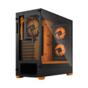 Fractal Design Pop Air RGB Orange Core TG ATX case with window, black/orange