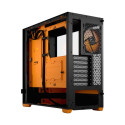 Fractal Design Pop Air RGB Orange Core TG ATX case with window, black/orange