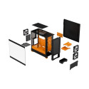 Fractal Design Pop Air RGB Orange Core TG ATX case with window, black/orange