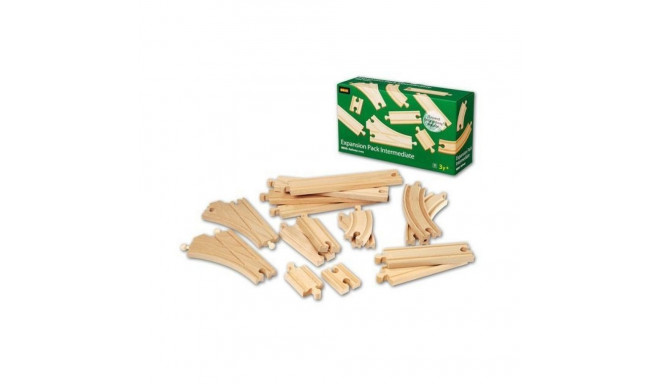 BRIO 33402 - puidust rongiraja laienduskomplekt, 16 osa