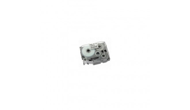 Brother TZe-151 lint, 24 mm x 8 m, must läbipaistval alusel