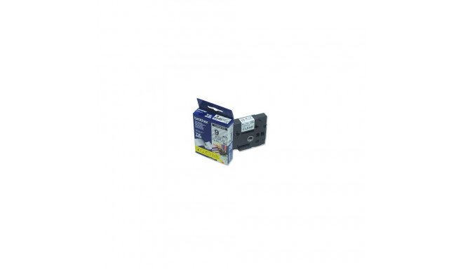 Brother TZe-121 tape, 9 mm x 8 m, black on clear backing