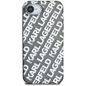 Case Karl Lagerfeld IML Repeat Logo for iPhone 16e silver