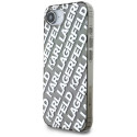 Case Karl Lagerfeld IML Repeat Logo for iPhone 16e silver