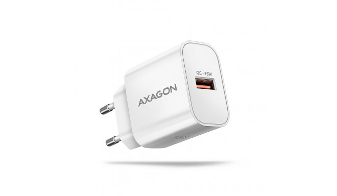 Axagon seinalaadija 1x port USB-A, QC3.0/AFC/FCP/Apple, 18W | ACU-QC18W