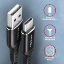 AXAGON andmeside- ja laadimiskaabel USB 2.0, 1 m | BUCM-AM10AB | USB-C USB-A-le