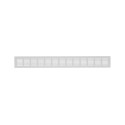 ALUMIN. VENT. GRILLE, 60X500MM, SILVER