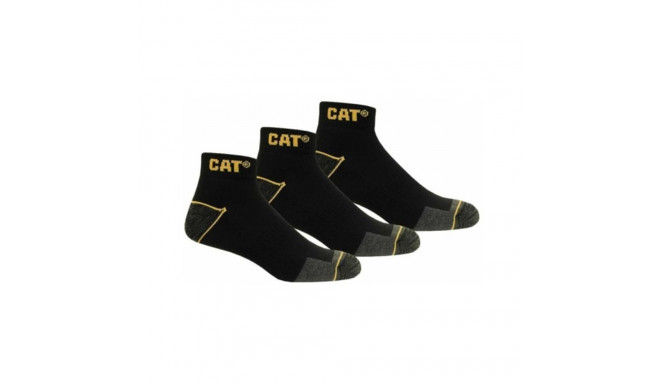 Men's short work socks CAT ZCM0508, black, size 43/46, 3 pairs