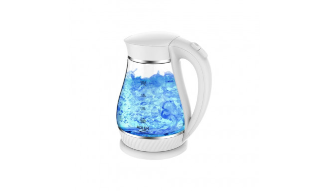 Adler | Kettle | AD 1274 | Electric | 2200 W | 1.7 L | Polypropylene/Glass | 360° rotational base | 