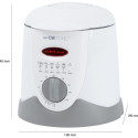 Clatronic FFR 2916 Single 1 L Stand-alone 900 W Deep fryer Grey, White