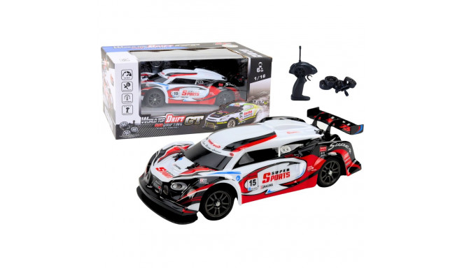 Auto Sportowe RC 1:16 Drift Wymienne Koła Biało-Czerwone