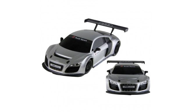 Auto R/C 1:24 kaugjuhitav sportlik AUDI R8 LMS hõbedane